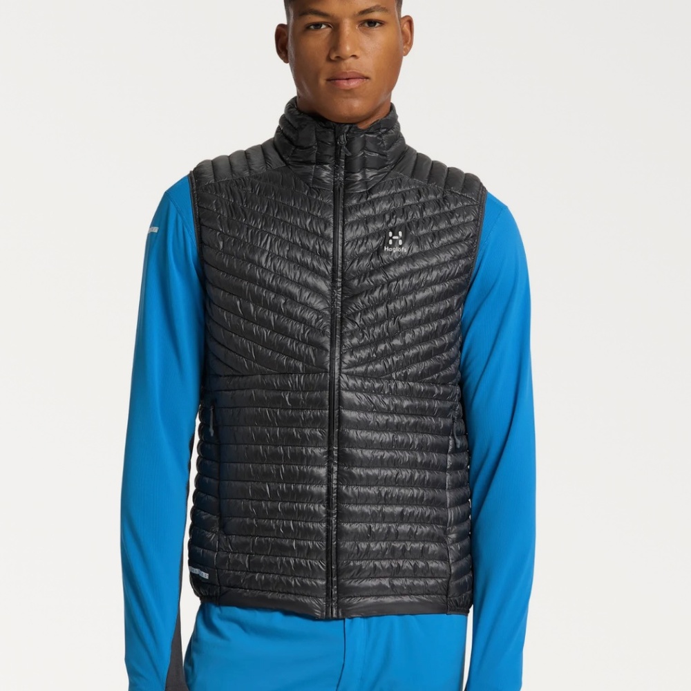 Haglöfs Black Quilted L.I.M Mimic Vest - Men's size Large